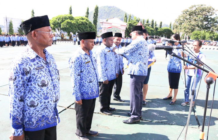 Di Peringatan HUT Korpri Sekda Minta ASN Berinovasi 